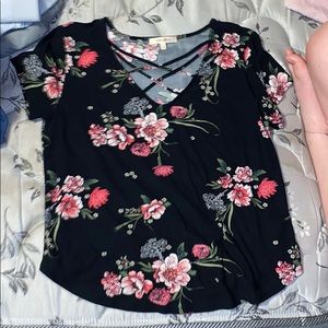 Cute flower flowy top